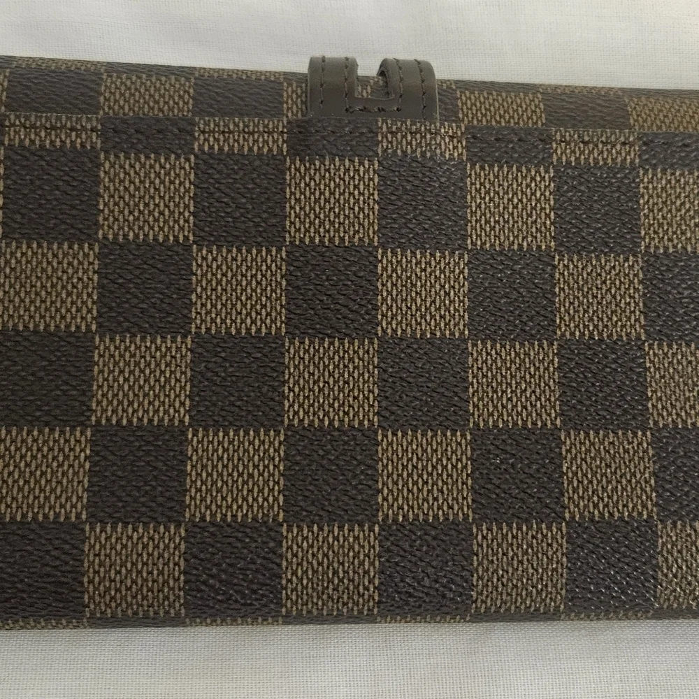 NEW Vintage Louis Vuitton Portefeuille Brazza Damier Ebene Wallet With Dustbag